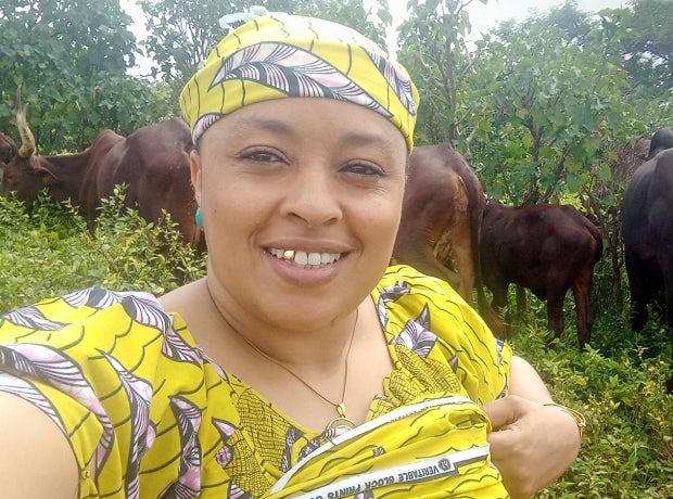 Profile photo of Maimuna Umaro with cattle in background