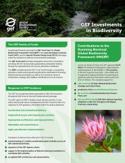 Cover image for publication "GEF Investments in Biodiversity"